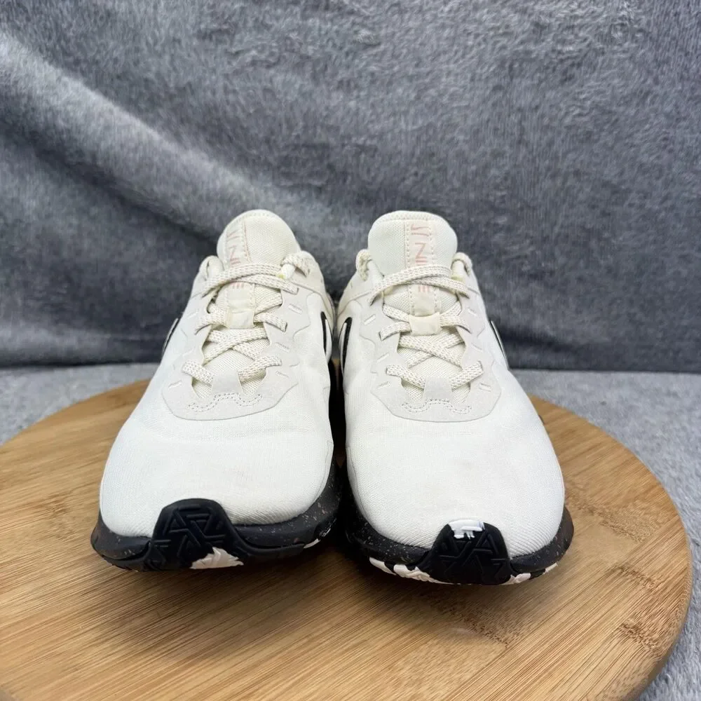 Nike Shoes Womens Size 8 White Black Mesh Training Gym Sneakers CZ3668-100